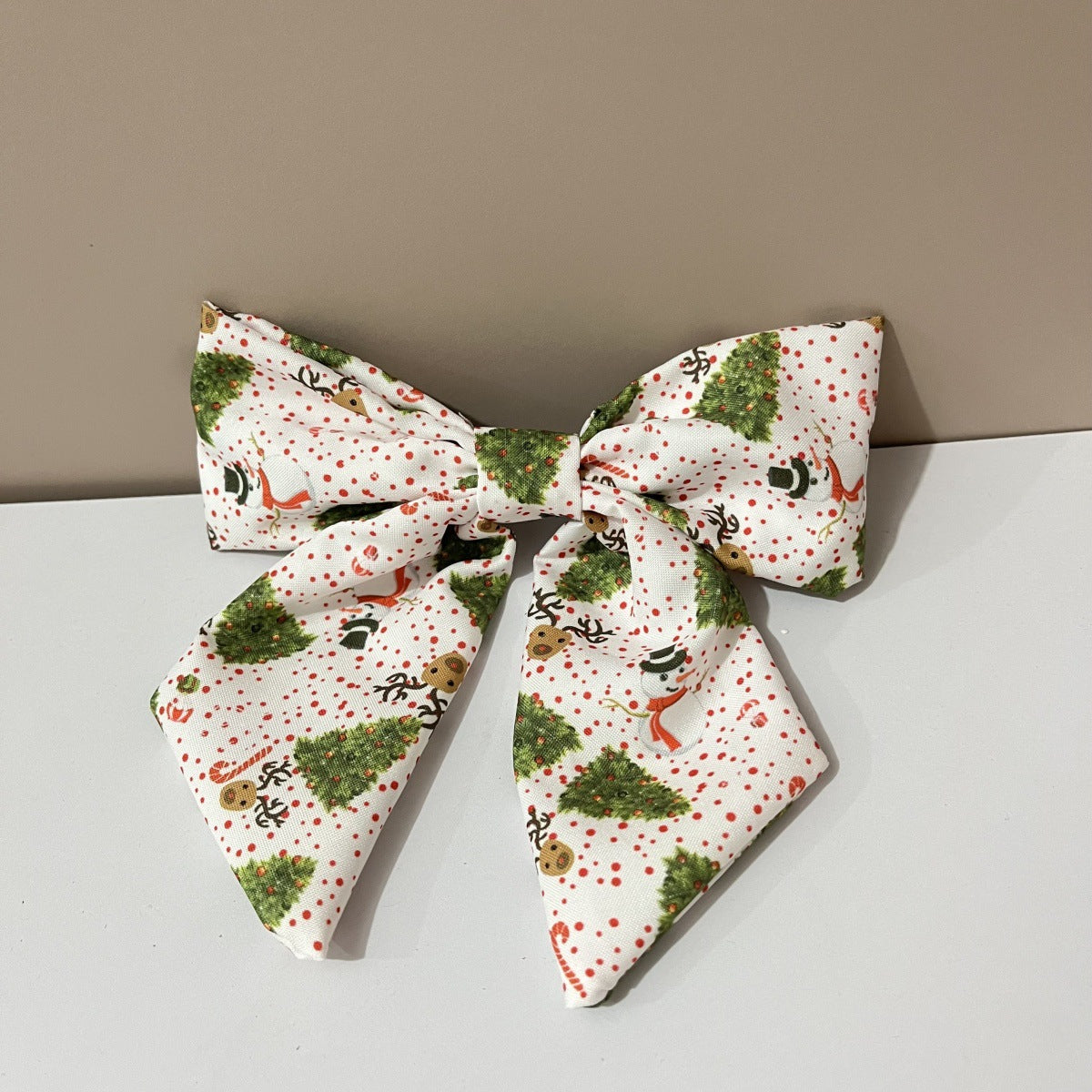 Wholesale Fabric knotted  green and red striped plaid solid color knotted wide-brimmed hairpin